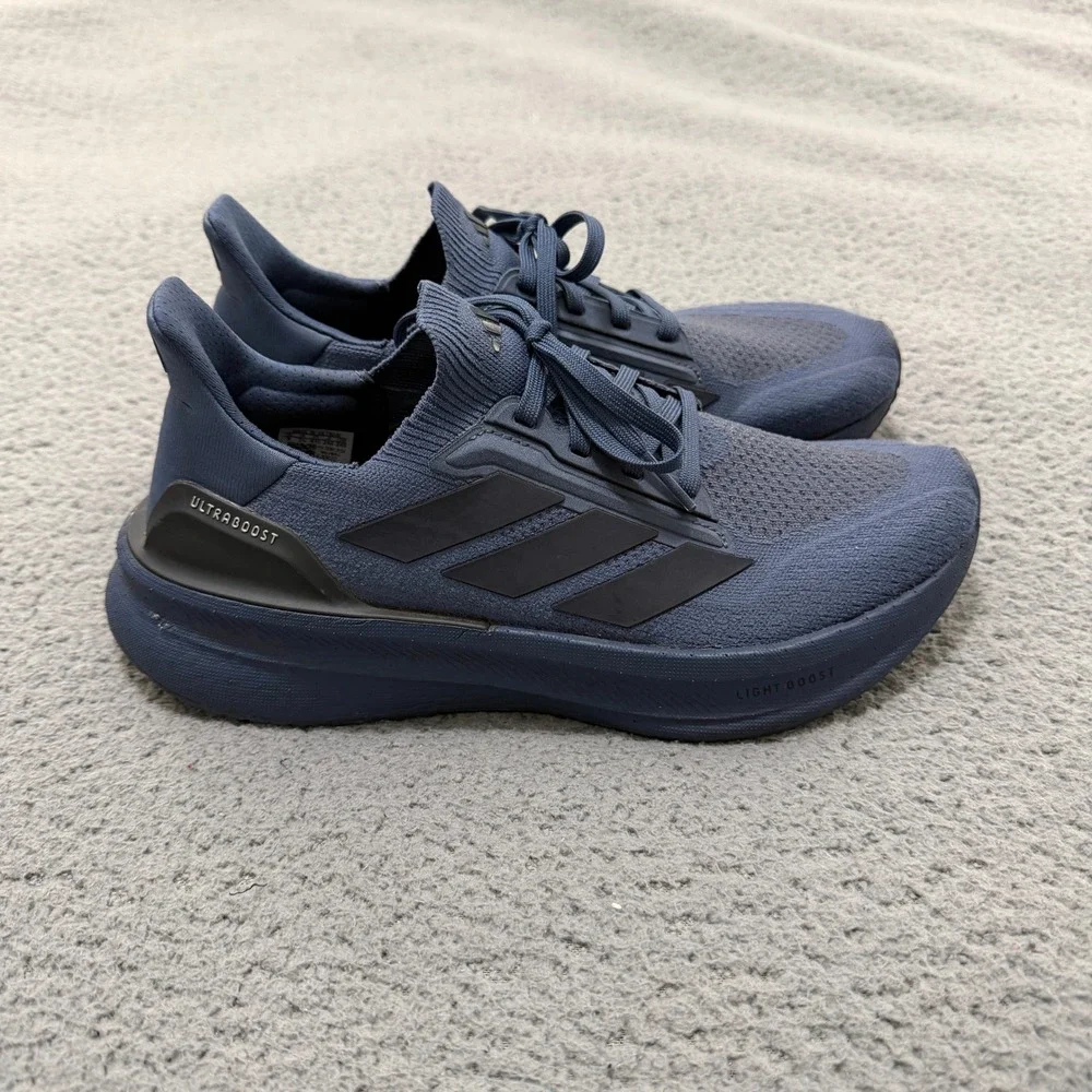Adidas Ultraboost 5X Running Shoes Mens 8 Navy Blue Lace Up Sneaker